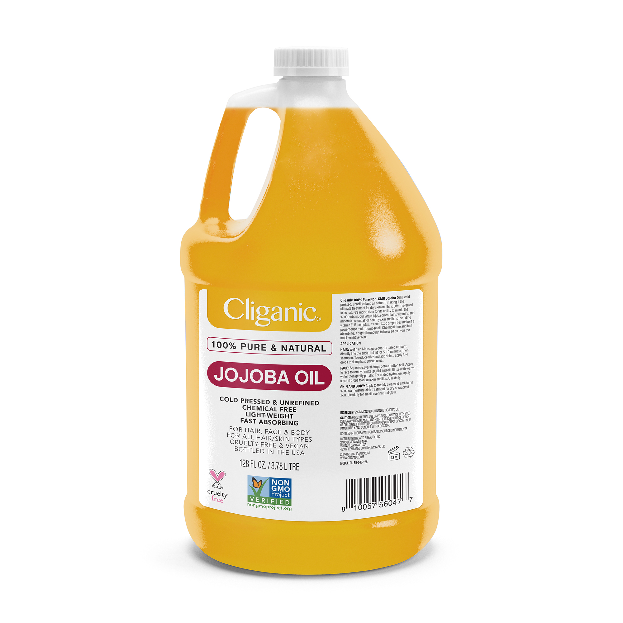 Cliganic - Carrier Oils - Non-GMO Jojoba Oil