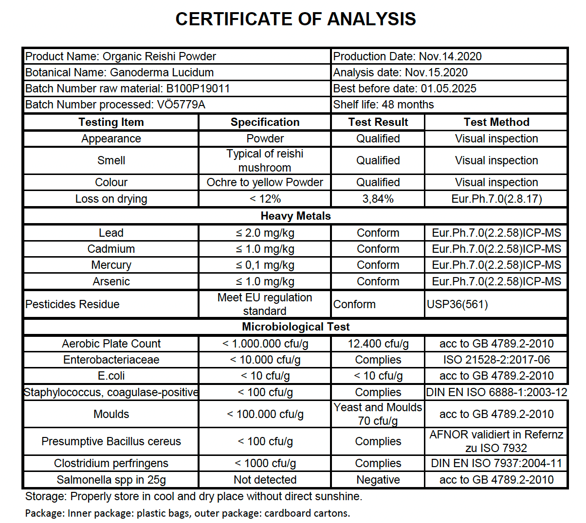 myvial - Organic Reishi capsules 120 pieces - Ling Zhi - Vegan