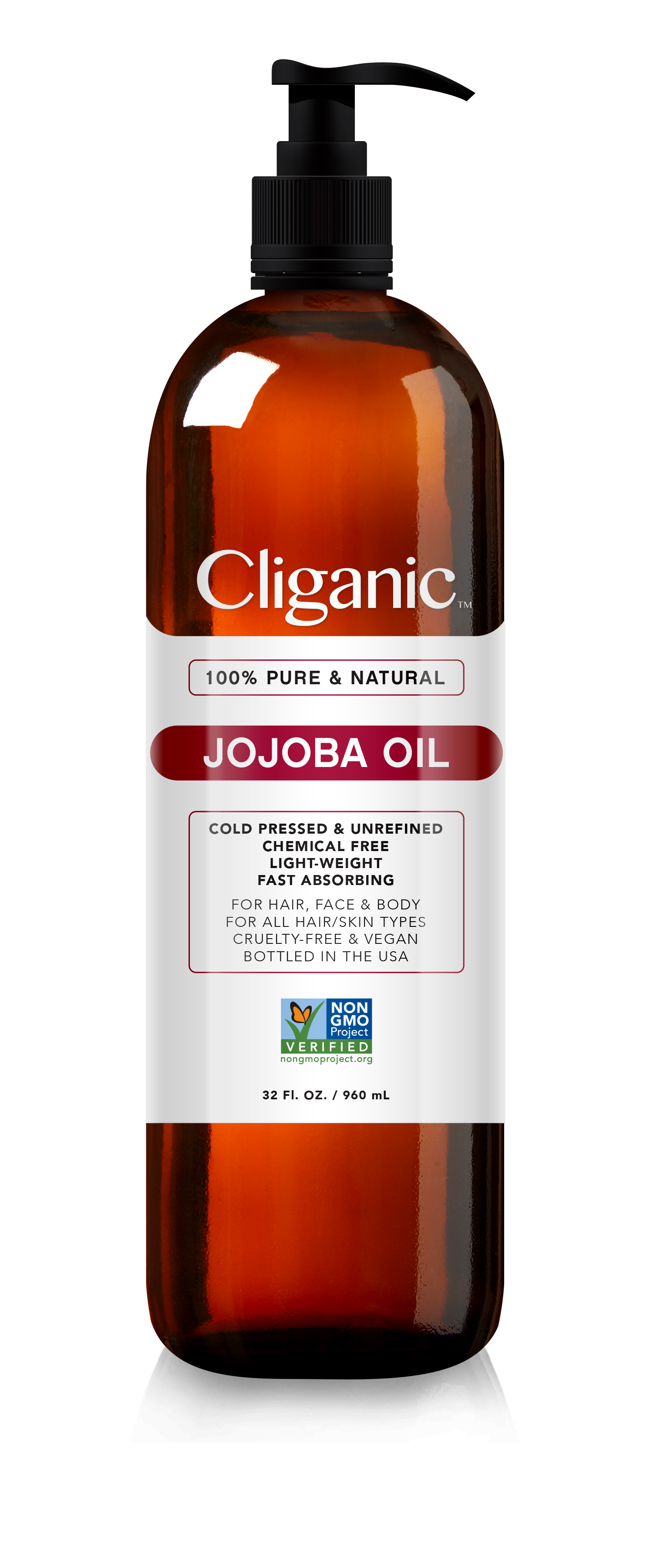 Cliganic - Carrier Oils - Non-GMO Jojoba Oil