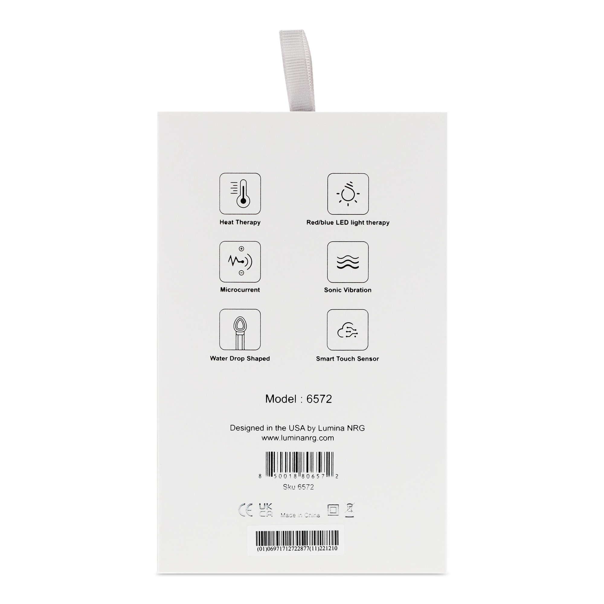 Mini Glow Pro: Portable Skincare Tool Combining Microcurrent, Blue & Red Light Therapy, and Ultrasonic Waves for Facial Beauty