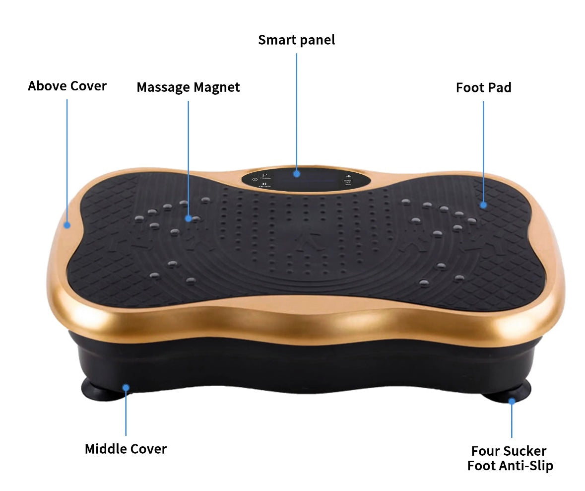 Whole body exercise vibration plate-Lymphatic Drainage - with Remote and Bluetooth awww