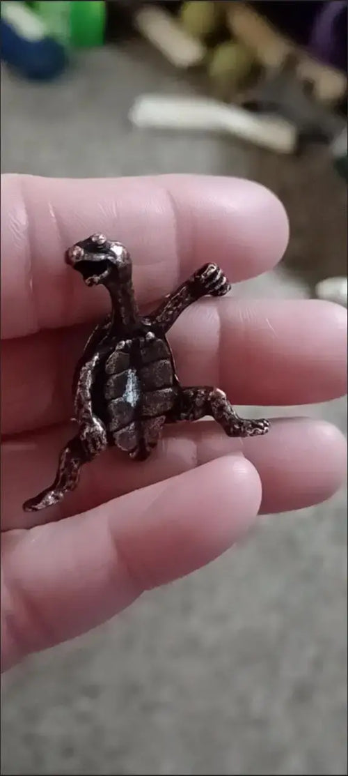 Kung Fu Turtle Incense Holder Bronze/Copper Unique Piece