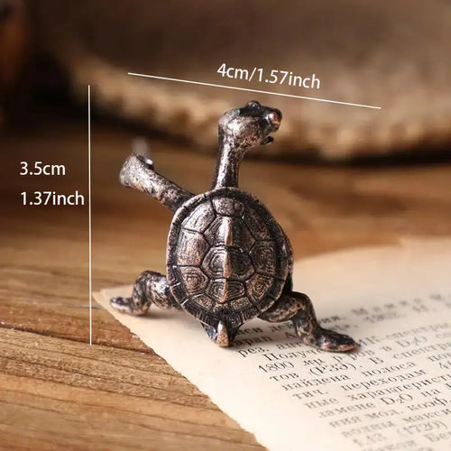 Kung Fu Turtle Incense Holder Bronze/Copper Unique Piece